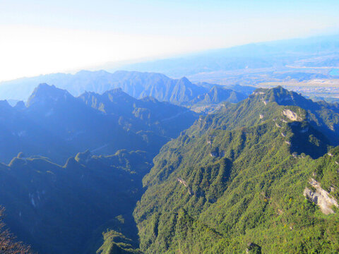 中國湖南張家界天門山旅游風(fēng)光