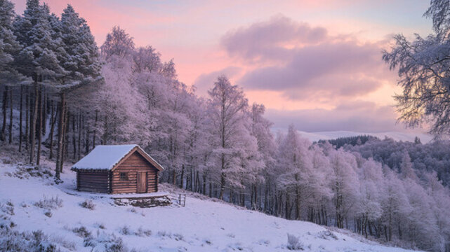 唯美雪景風光