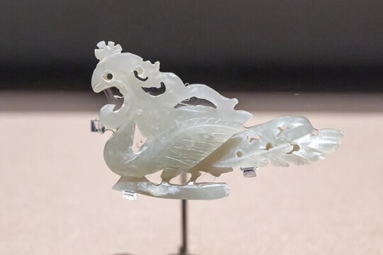 青白鳳鳥(niǎo)簪
