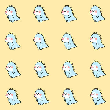 恐龍四方連續(xù)圖