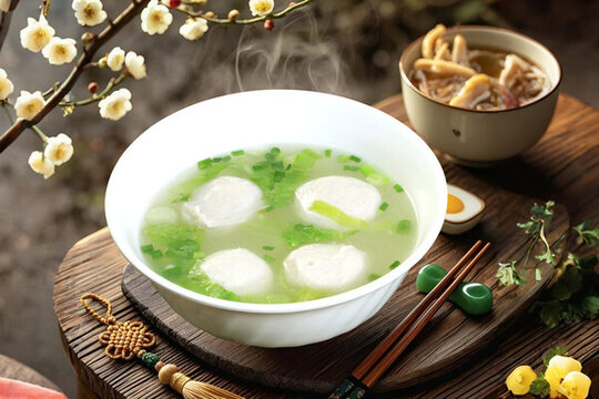 生菜丸子湯
