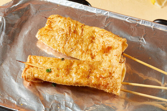 烤豆皮串
