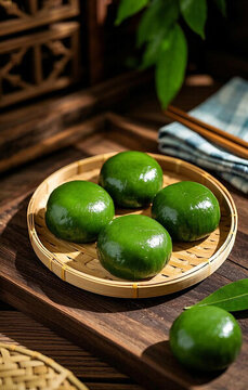 手工青團(tuán)
