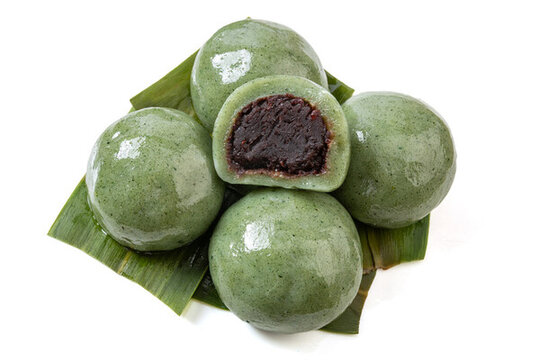 豆沙餡艾草青團(tuán)