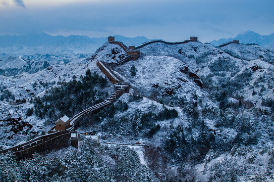金山嶺長城雪景