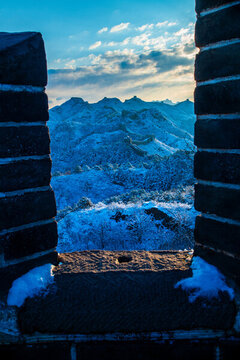 金山嶺長城雪景