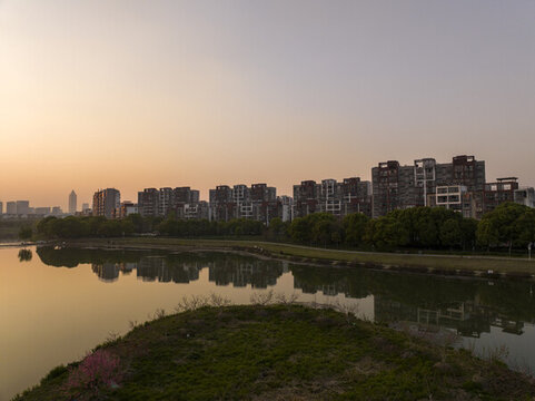 航拍安徽省蕪湖市風(fēng)光