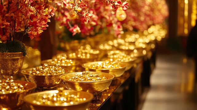 春節(jié)金元寶福氣裝飾