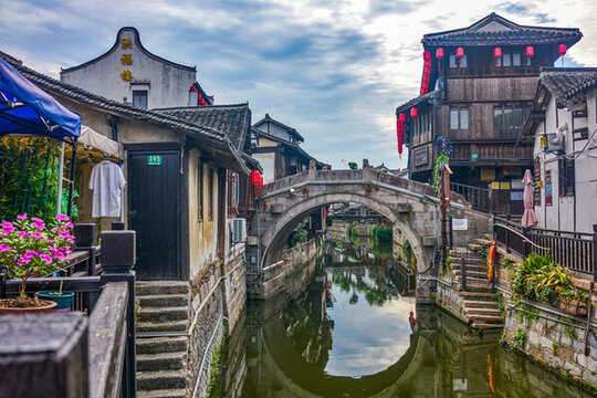 上海新場(chǎng)古鎮(zhèn)洪福橋