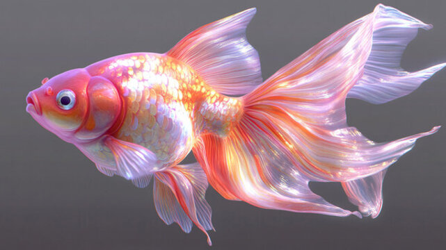 卡通寫實紅鯉魚