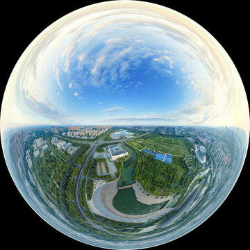 德州博物館市委大樓長河公園VR全景