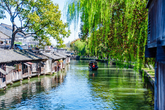 嘉興桐鄉(xiāng)烏鎮(zhèn)江南水鄉(xiāng)春光美