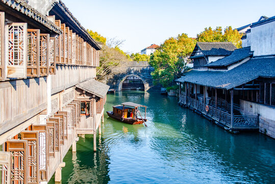嘉興桐鄉(xiāng)烏鎮(zhèn)江南水鄉(xiāng)春光美