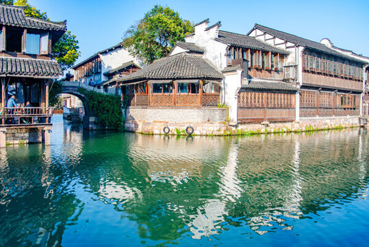 嘉興桐鄉(xiāng)烏鎮(zhèn)江南水鄉(xiāng)春光美
