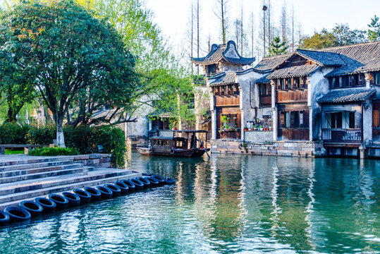 嘉興桐鄉(xiāng)烏鎮(zhèn)江南水鄉(xiāng)春光美