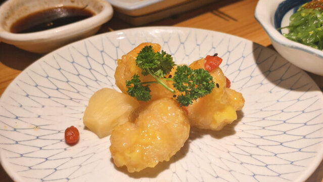 芥末蝦球