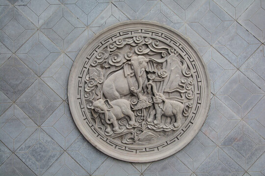 磚雕大象