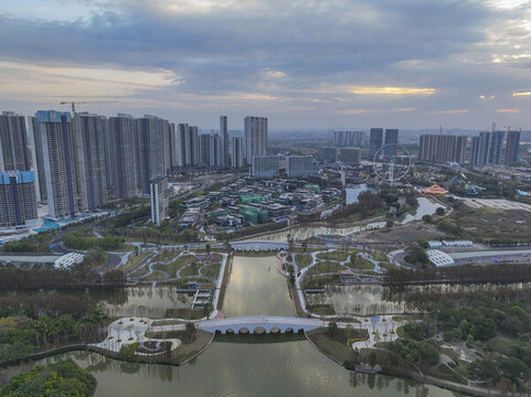 順峰山公園水上立交日出