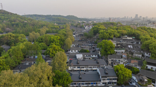杭州上城區(qū)中河高架饅頭山社區(qū)歷史街區(qū)航拍