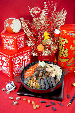 鮑魚(yú)遼參花膠盆菜