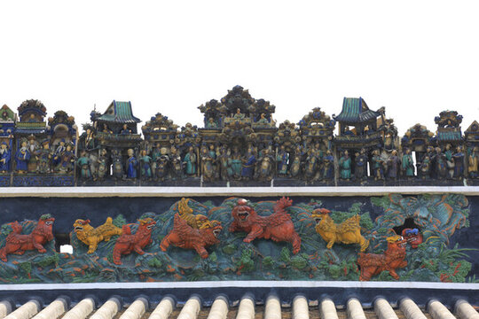 古建筑屋檐鎮(zhèn)宅神獸