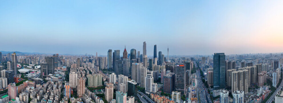 廣州城市風(fēng)光寬幅全景