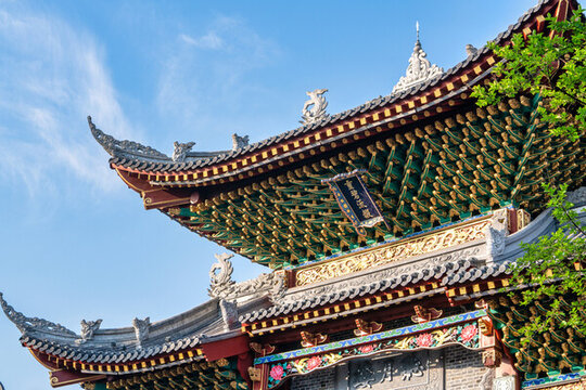 四川宜賓李莊古鎮(zhèn)的建筑特寫