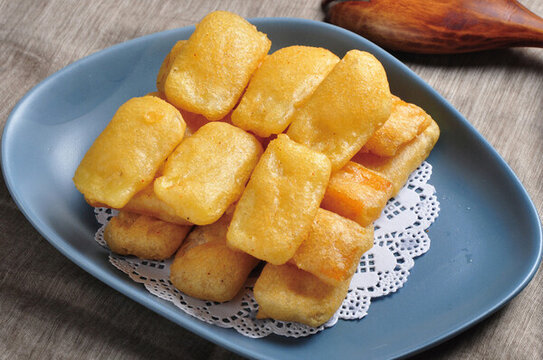 美味香煎小方塊糕點