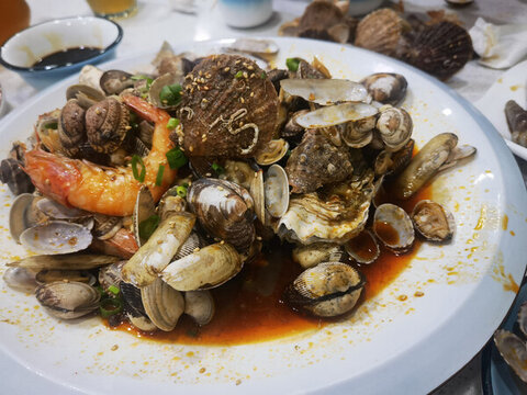 海鮮貝殼拼盤