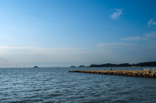 珠海海濱風(fēng)光與港珠澳跨海大橋