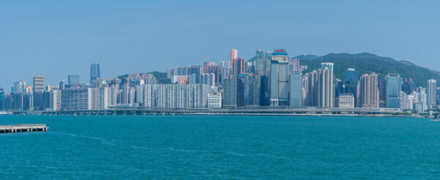 維多利亞港遠眺港島