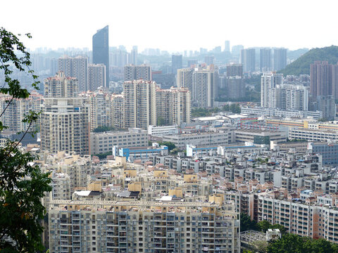 城市建筑群俯瞰景象