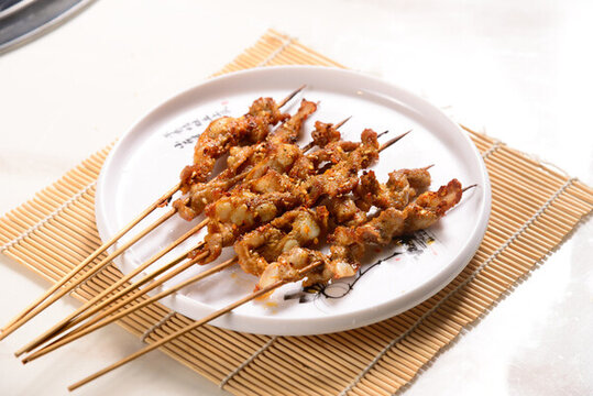 美味可口的特色烤肉串