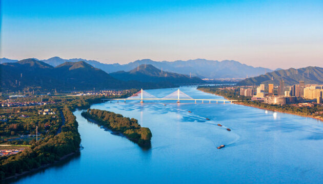 杭州市富陽區(qū)富陽大橋城市環(huán)境
