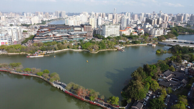 航拍廣東惠州城市風(fēng)光