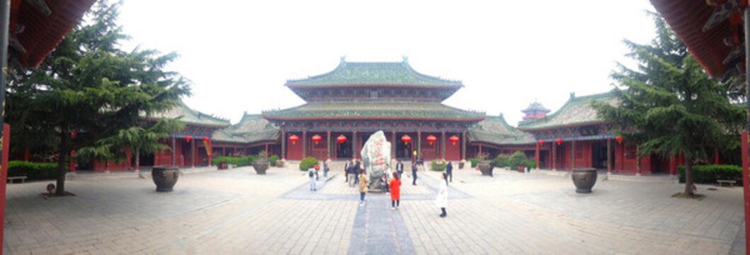開封府中式古建筑庭院景觀
