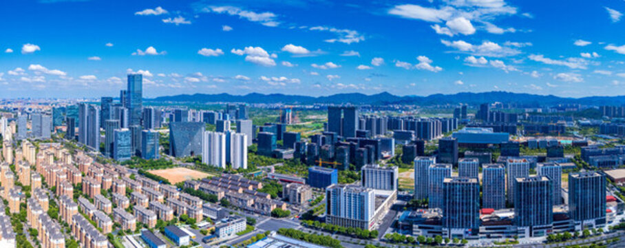 杭州未來科技城航拍風(fēng)光