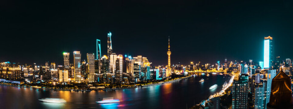 上海外灘璀璨夜景風(fēng)光