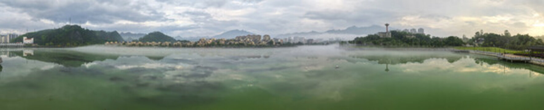 乳源東湖公園全景
