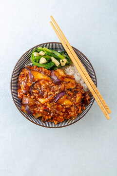 肉末茄子蓋澆飯