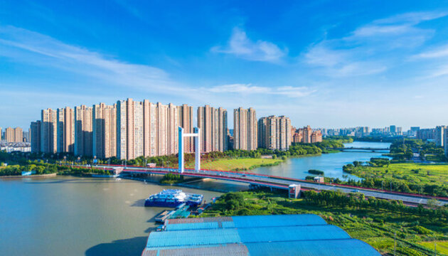嘉興平湖市東方大橋城市環(huán)境