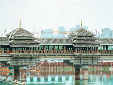 湖南烈士公園風(fēng)雨橋