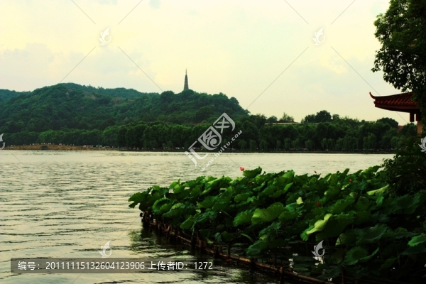傍晚的西湖
