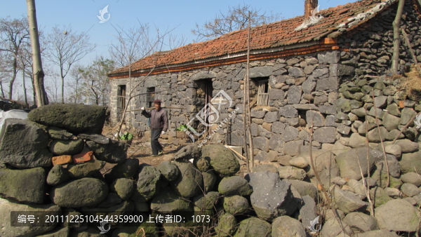 山區(qū)石屋,民居,火山石,安徽來(lái)安