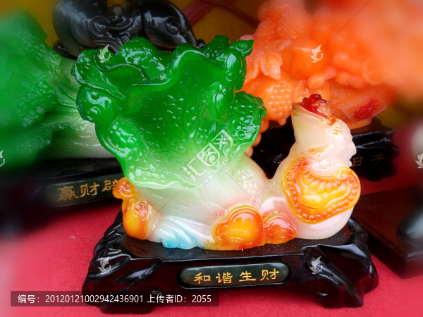 玉白菜,玉雕