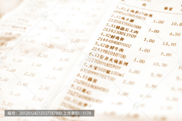 購(gòu)物小票