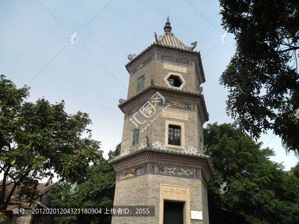 千年古村,番禺大嶺村,大魁閣塔