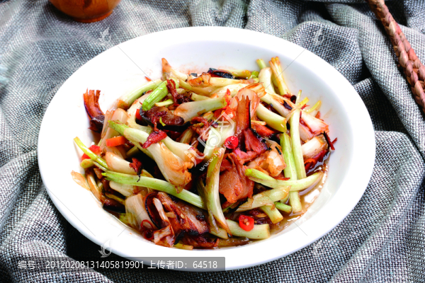 藠頭炒臘肉