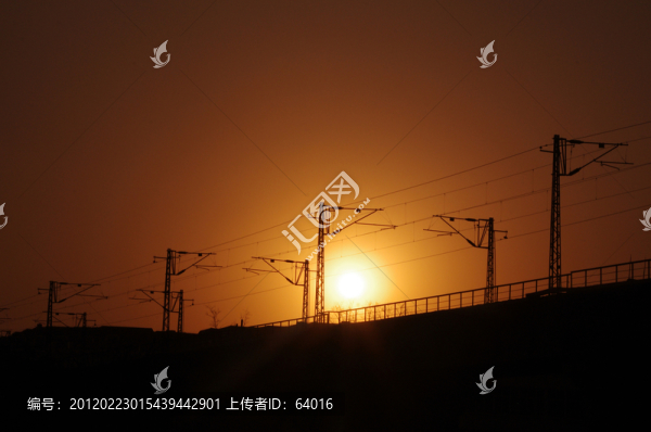 曲靖鐵路黃昏