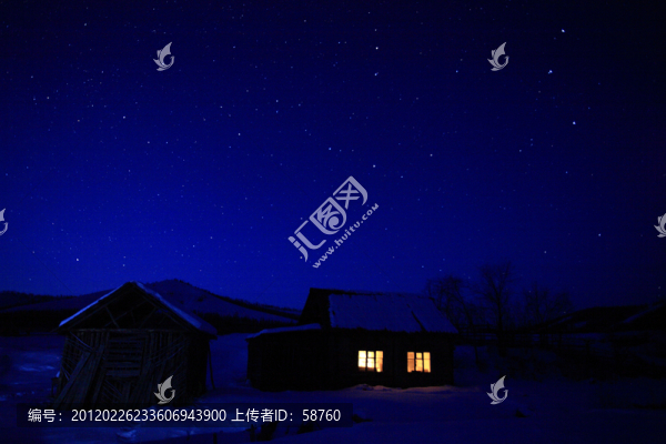 額爾古納,星空下美麗的村莊